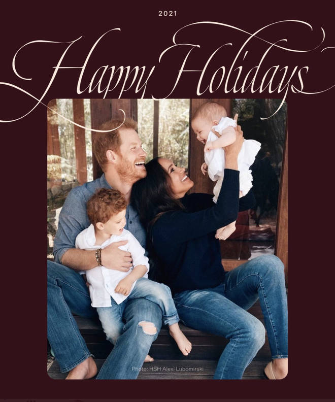 Harry and Meghan released their 'holiday' card today
