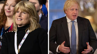 Rachel Johnson said the PM insisted they only meet under Covid rules
