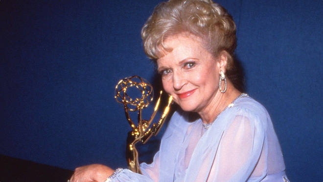 Betty White at the 1986 Emmy Awards.