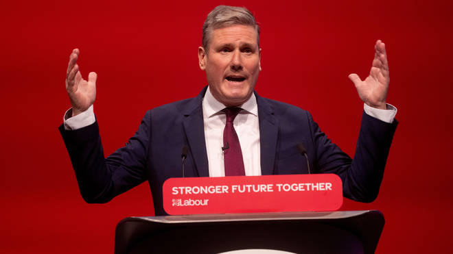 Sir Keir Starmer speaks at last year's Labour Party Conference