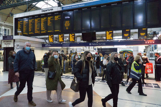 Commuters are facing travel chaos as rail services are affected by Covid staff shortages.