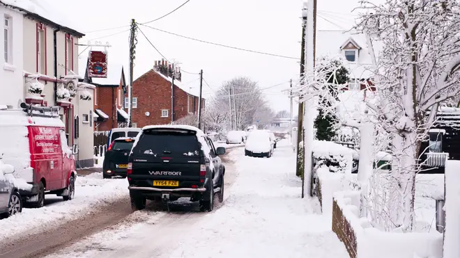 The Met Office has issued three weather warnings for snow, ice and 70mph wind