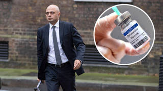 A man has been charged after an 'anti-vaccine' protest outside Sajid Javid's home