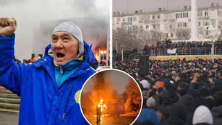 Kazakh protesters have rioted over rising fuel prices