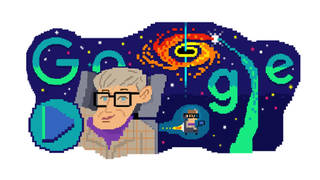 Google's Stephen Hawking Doodle