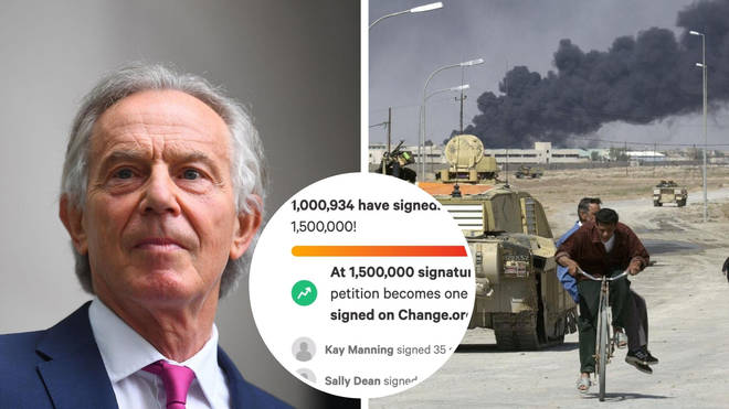 More than a million people want Sir Tony Blair to be stripped of the honour