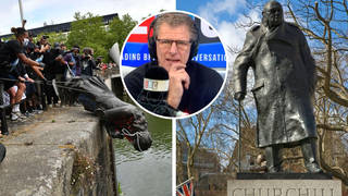 'Shall we pull Churchill's statue down?': Andrew Castle quizzes activist