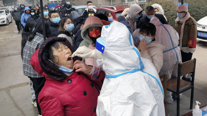 Virus testing in Henan province