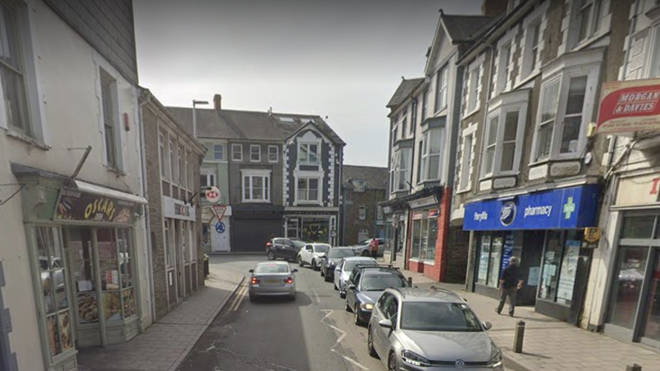 The man died after being mauled at a property in Lampeter, Ceredigion