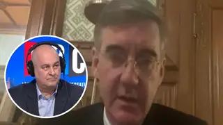 Jacob Rees-Mogg defended the PM this evening
