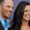 Former Alabama quarterback Jay Barker and his wife, country music singer Sara Evans, arrive at the 46th annual Academy of Country Music Awards in Las Vegas in 2011