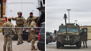 Elite FBI agents stormed the building as the hostage taker was confirmed as British