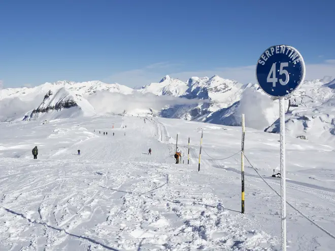 The five-year-old was struck during a skiing lesson.