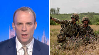 Dominic Raab said there will be "economic consequences" if Russia invades Ukraine.