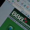 A screen showing the online betting website 888.com