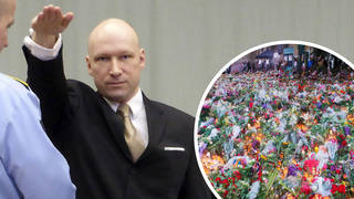 Anders Breivik gave a Nazi salute as he enters parole hearing
