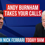Call Mayor of Greater Manchester Andy Burnham | Watch LIVE from 9am
