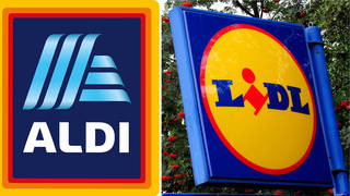 Aldi and Lidl signs