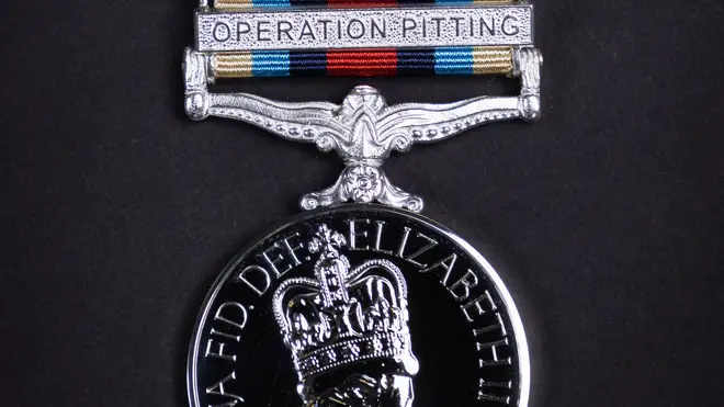 The new medals feature a clasp reading "Operation Pitting".