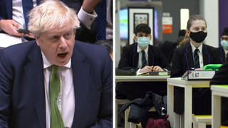 Boris Johnson ditched face masks for classrooms and dropped work from home guidance