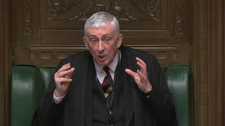 Sir Lindsay Hoyle could be heard saying to an aide "what a day".