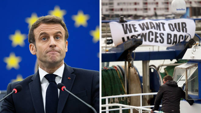 Macron said he want a sign of good faith from the UK