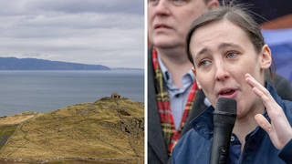 Mhairi Black attacked the bridge plan, which would have linked Scotland with Northern Ireland