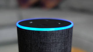 An Amazon Echo smart speaker