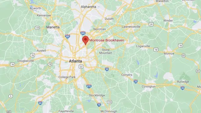 The shooting took place in the Brookhaven area in Atlanta, Georgia
