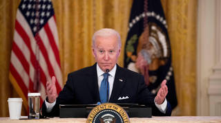 Joe Biden was heard calling a reporter a vulgarity