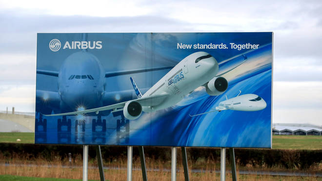 An Airbus sign