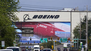 A Boeing production plant in the US