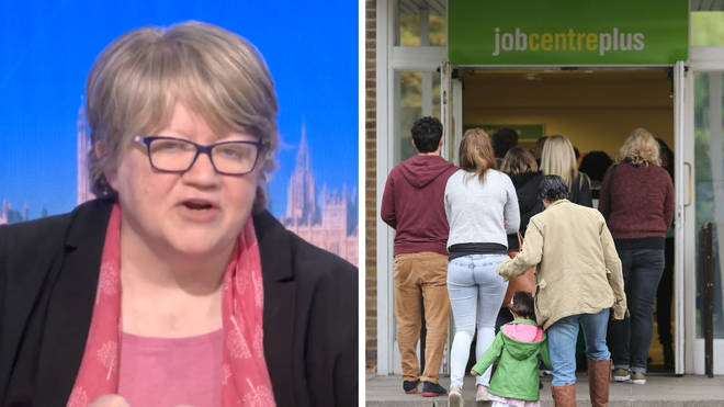 Thérèse Coffey defended the Universal Credit 'back to work' push