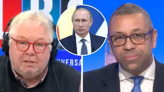 Minister tells LBC Russia 'flexing its muscles needlessly' as Ukraine tensions escalate