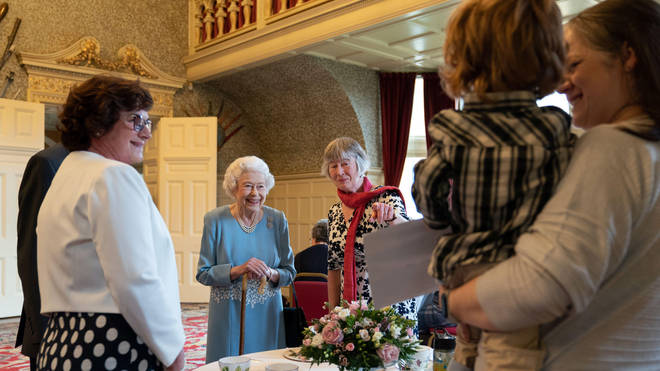 The Queen met epresentatives from local community group Little Discoverers
