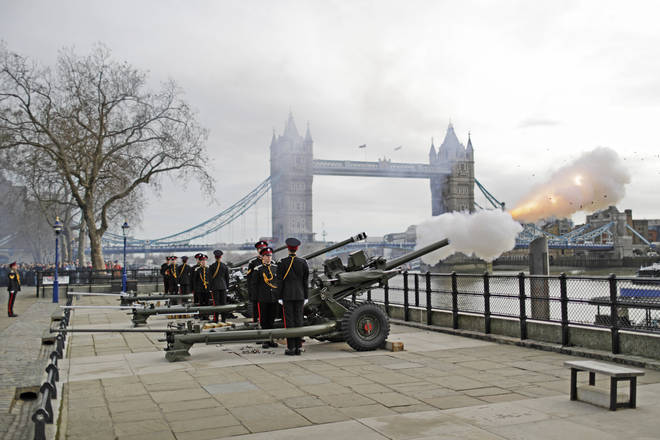 Gun salute marks Queen Elizabeth II's Platinum Jubilee