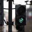 Traffic lights in Trafalgar Square