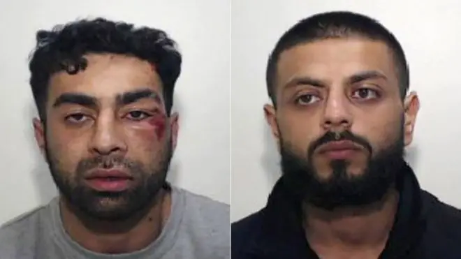 Reham Baluch (left) has been jailed for seven years. Saqib Kader was jailed for 12 months
