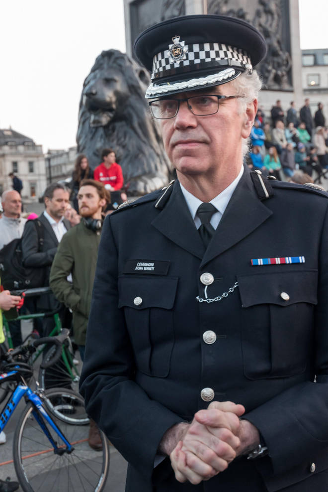 Met Police commander Julian Bennett, who is accused of taking cannabis, LSD and magic mushrooms.