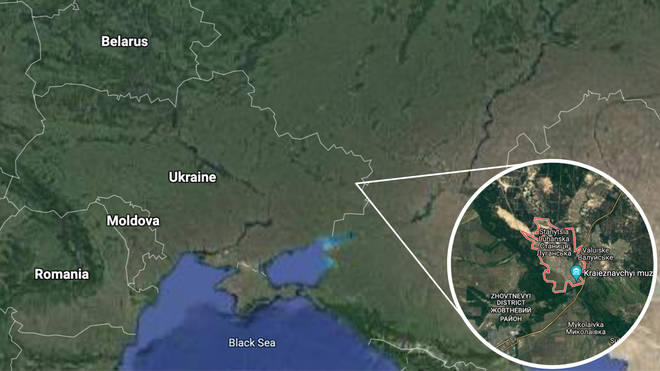 The attack happened in Stanytsia Luhanska in eastern Ukraine