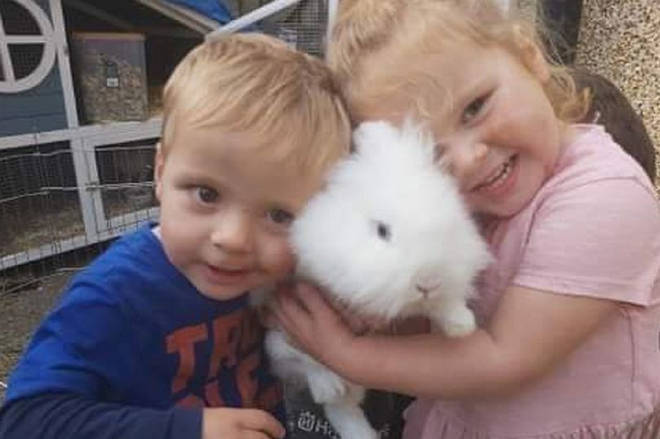 Jayden-Lee Lucas, three, and his four-year-old sister, Gracie-Ann Wheaton, who were killed in the crash on the M4.