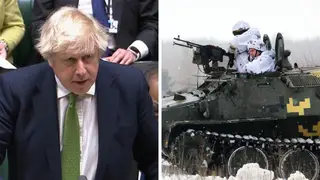 Boris Johnson will speak after Western powers suggested a Russian invasion of Ukraine is imminent