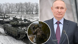 President Vladimir Putin says Russia will conduct a military operation in eastern Ukraine.