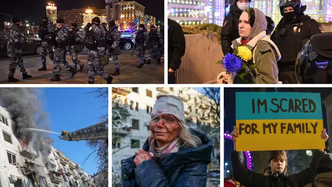 Over 130 people have died and protests have erupted all over the world after Putin invaded Ukraine in the early hours of Thursday morning