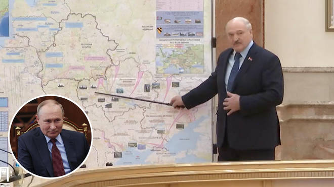Belarus President Alexander Lukashenko appeared to release military plans on TV which include invading the Transnistria region of Moldova.