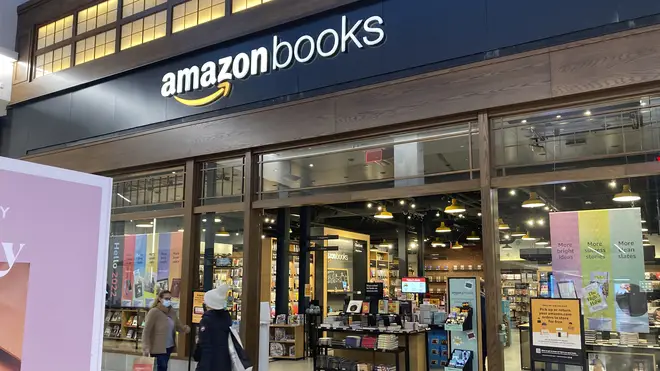 An Amazon Books store at the Westfield Garden State Plaza shopping centre in Paramus, New Jersey
