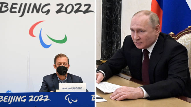 Andrew Parsons (left) of the International Paralympic Committee announced the change on Thursday
