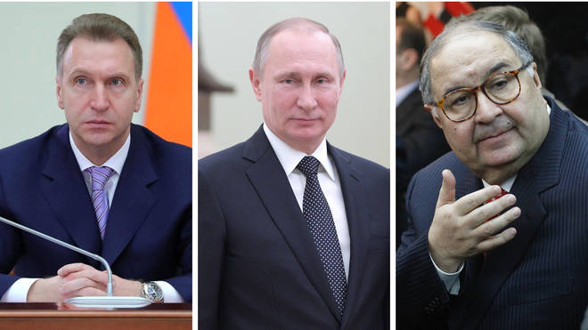 Alisher Usmanov and Igor Shuvalov have been hit with sanctions
