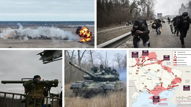 Ukraine has retaken a city and airport as it took the fight back to the Russian forces