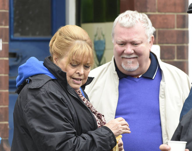 Baron filming Still Open All Hours in 2015